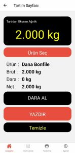 Barkod Yazıcılı  Baskül l 40x50 cm l 150Kg
