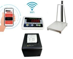 Barkod Yazıcılı Baskül l 70x80 cm l 600Kg