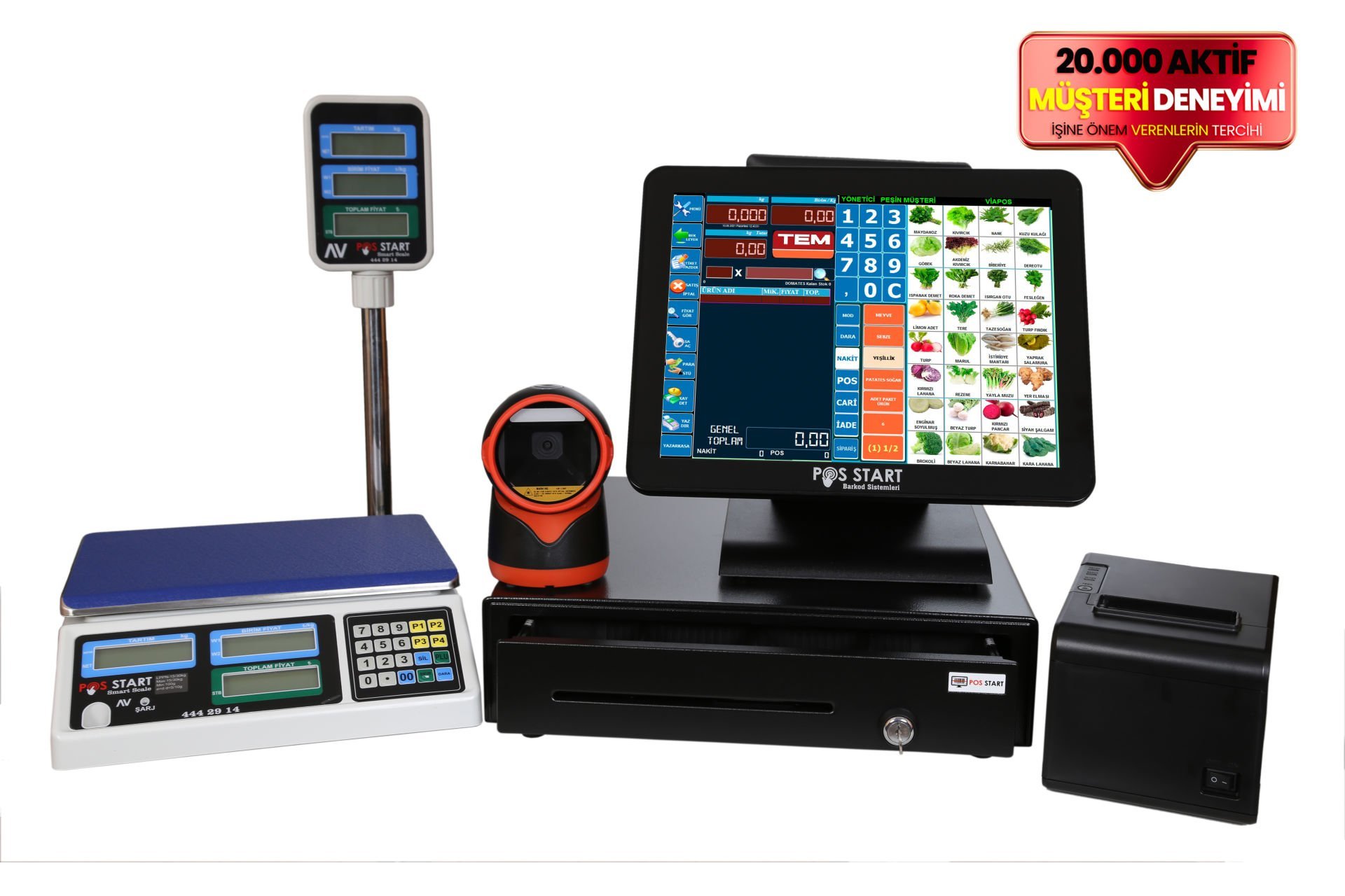 Market  Barkod  Sistemi | Pro Set+İnpos Yazarkasapos entegrasyonlu